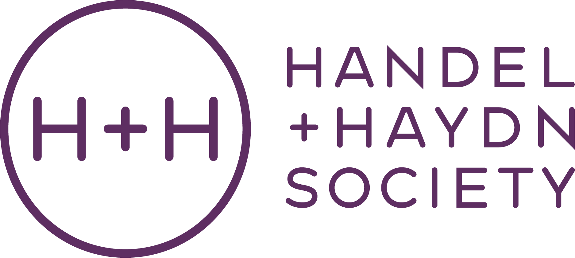 Purple H+H Stacked Monogram